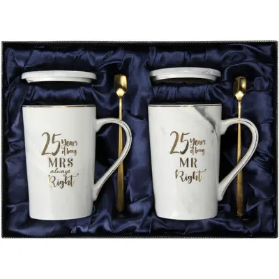 25th Wedding Mugs for Couples: $66.89