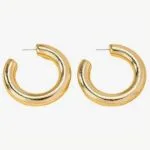 Punk Gold Plated Hoop Earrings