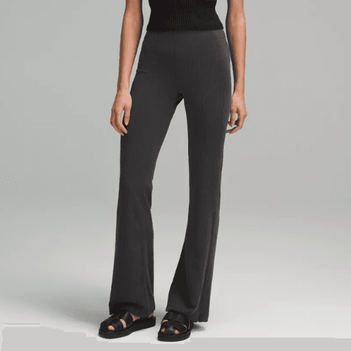 20% off Brushed Softstreme Ribbed Zip-Flared Pants 32.5