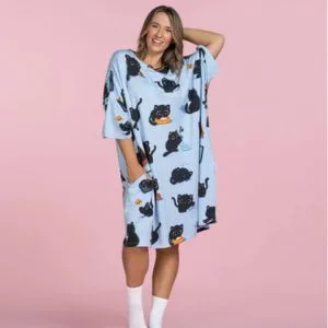 $56 off Black Cat Warming Sleep Tee at The Oodie