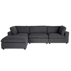 $500 off Harmony 3 Seater Charcoal Chaise Sofa at Fantastic Furniture